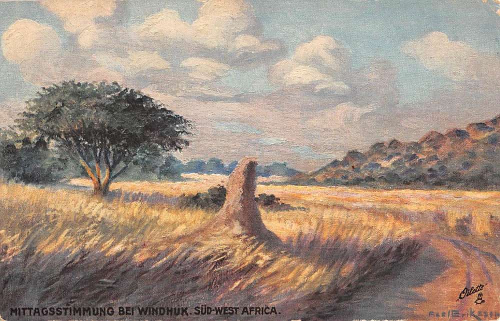 Windhoek Namibia Africa Scenic View Tuck Antique Postcard K71133