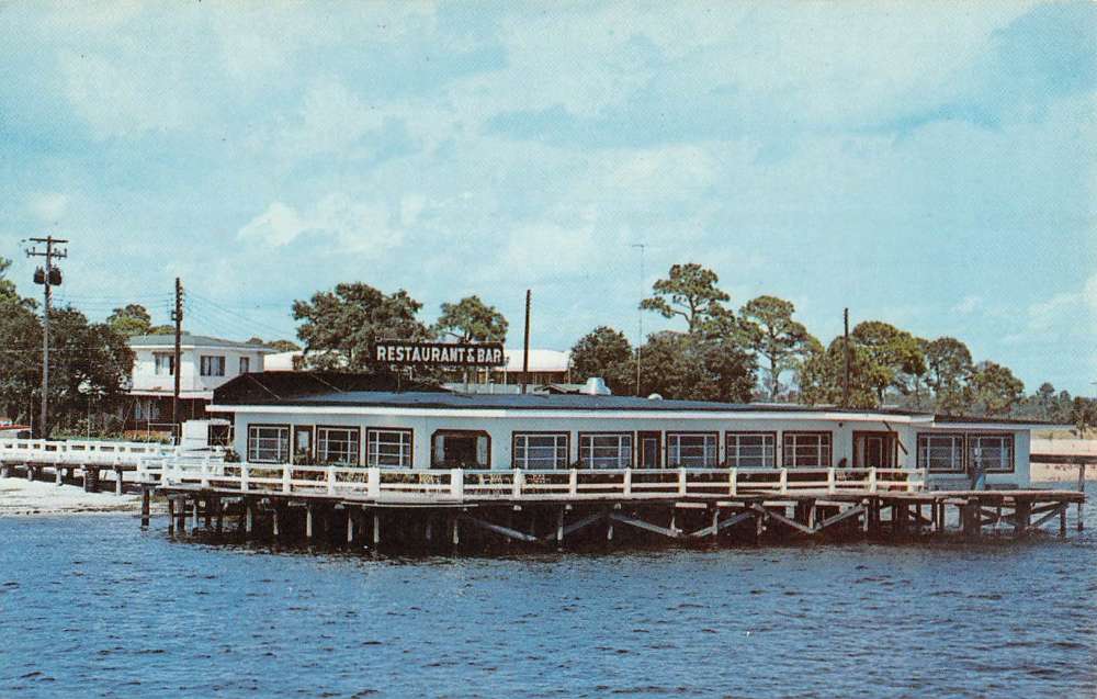 Panacea Florida Faivers Restaurant Waterfront Vintage Postcard K71274