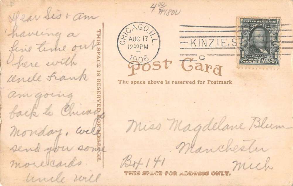 Beloit Wisconsin Berlin Shops From Bell Tower Antique Postcard K71566 - Image 2