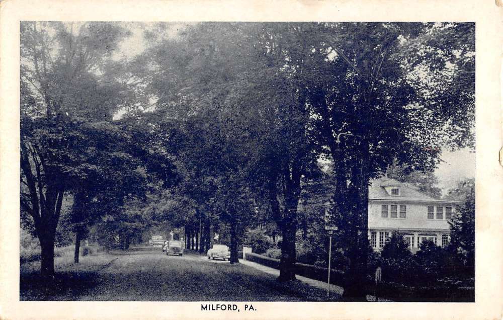 Milford Pennsylvania Street Scene Historic Bldgs Antique Postcard K71652 Mary L. Martin Ltd