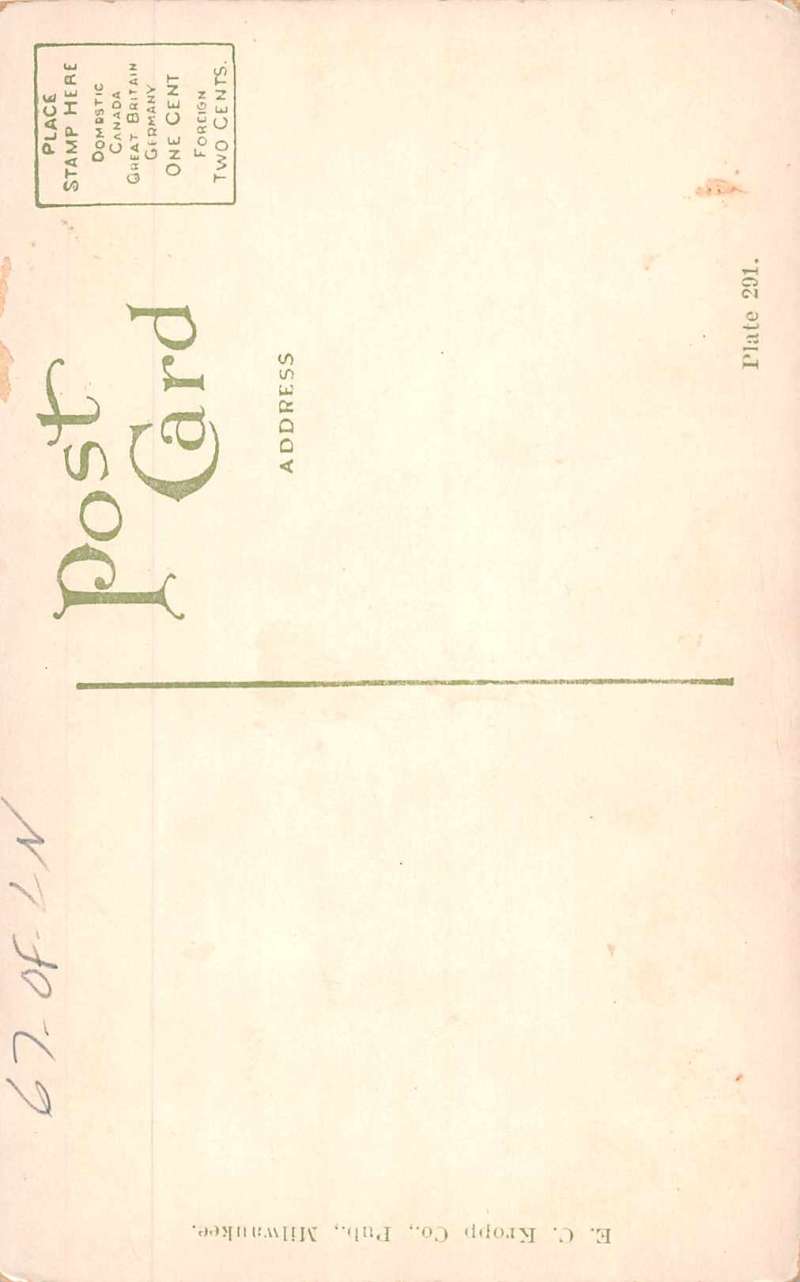 Beloit Wisconsin Bluff Street Antique Postcard J69918 - Image 2