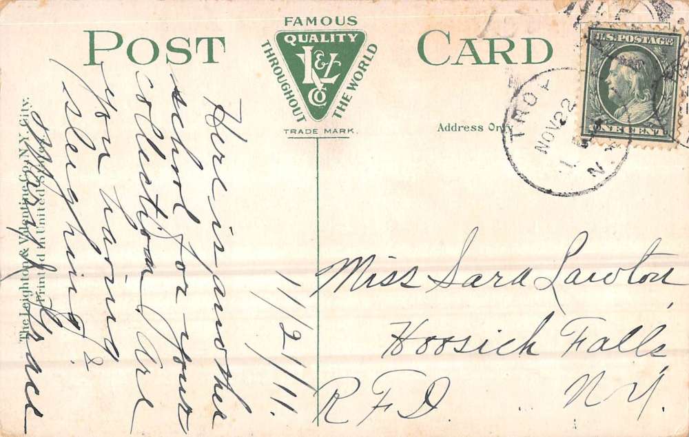 Troy New York Willard School Recitation Hall Antique Postcard K72034 - Image 2