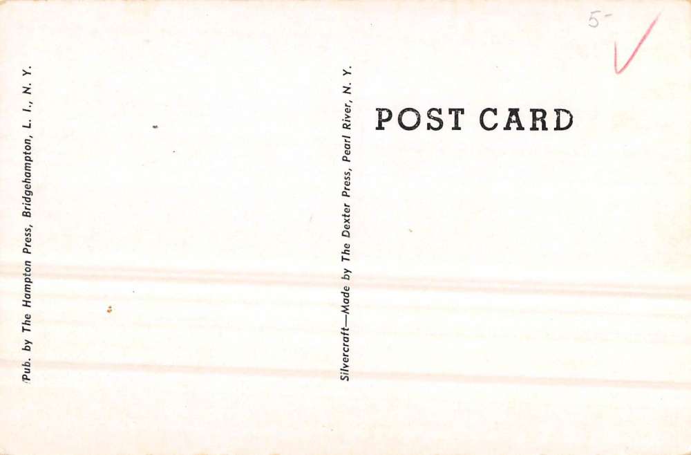 West Hampton New York Apaucuck Point House Waterfront Antique Postcard K72306 - Image 2