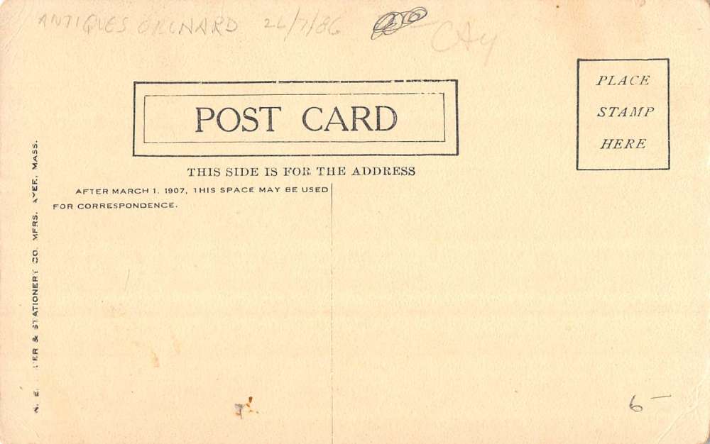 Lawrence Massachusetts North Station Railroad Antique Postcard K72438 - Image 2