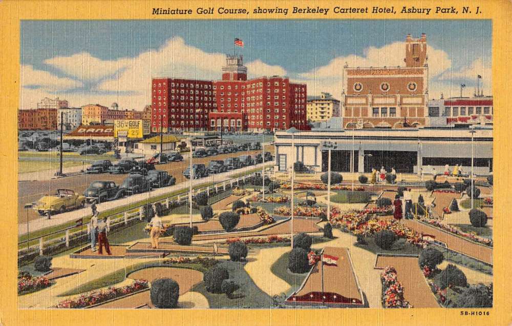 Asbury Park New Jersey Mini Golf Course Antique Postcard K72450 Mary