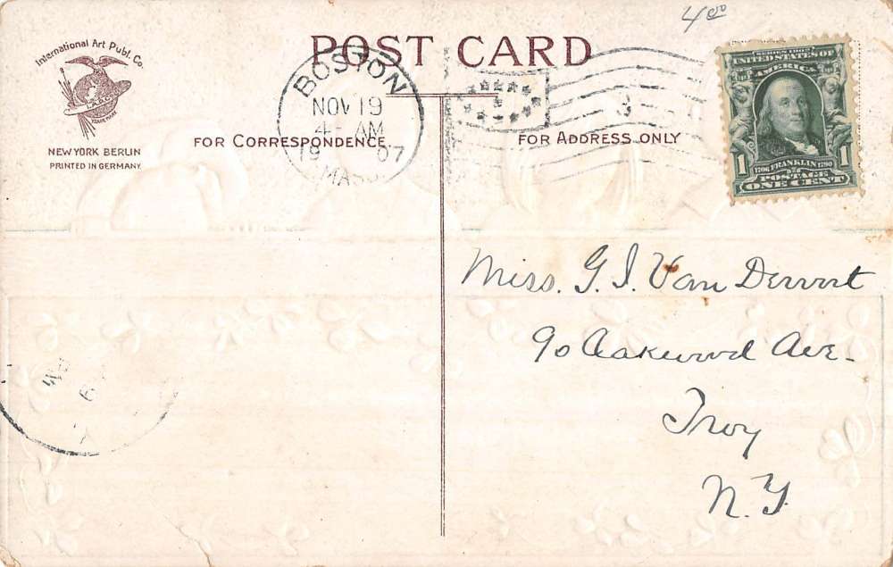 St Patricks Day Children Auld Sod Clapsaddle Antique Postcard K72489 - Image 2