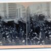 Cairo Egypt Crowded Street Scene Antique Stereoview J70523