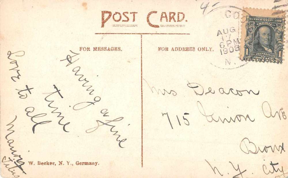 Jeffersonville New York Mill Pond Waterfront Antique Postcard K72887 - Image 2