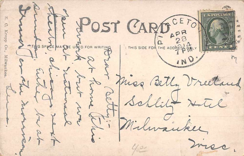 Pierceton Indiana Main Street Scene Historic Bldgs Antique Postcard K72970 Mary L. Martin Ltd