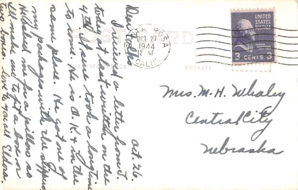 Santa Rosa California Baptist Church Real Photo Antique Postcard K73025 - Image 2