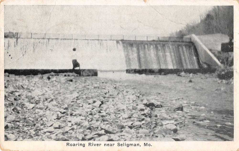Seligman Missouri Roaring River Scenic View Antique Postcard J70833