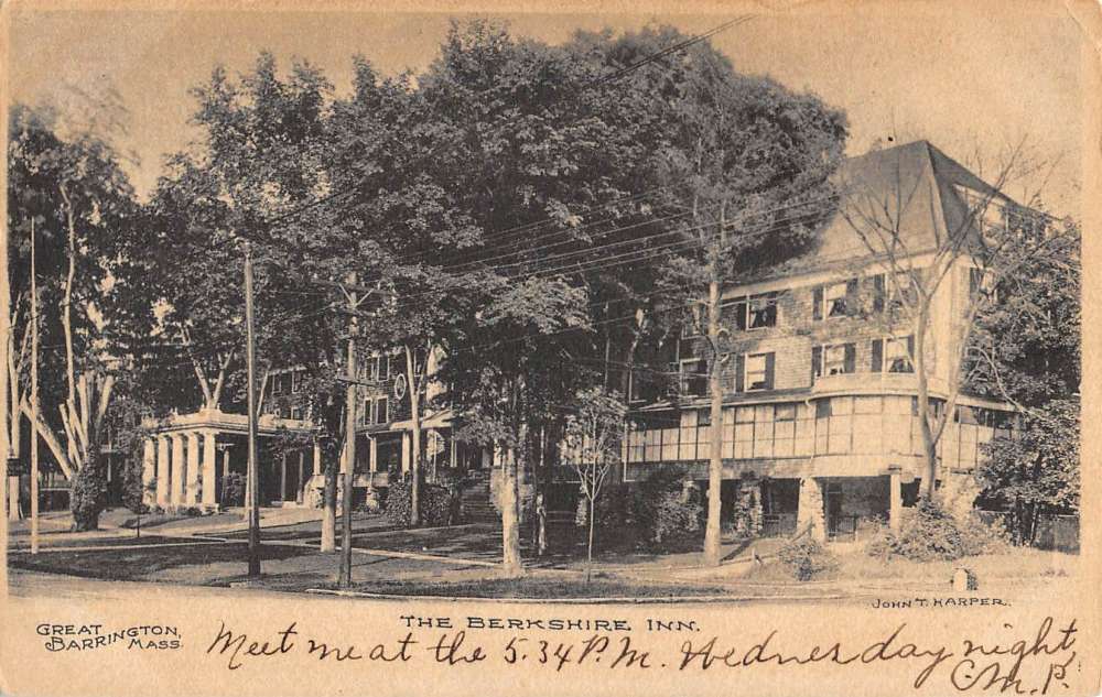 Great Barrington Massachusetts Berkshire Inn Street View Antique