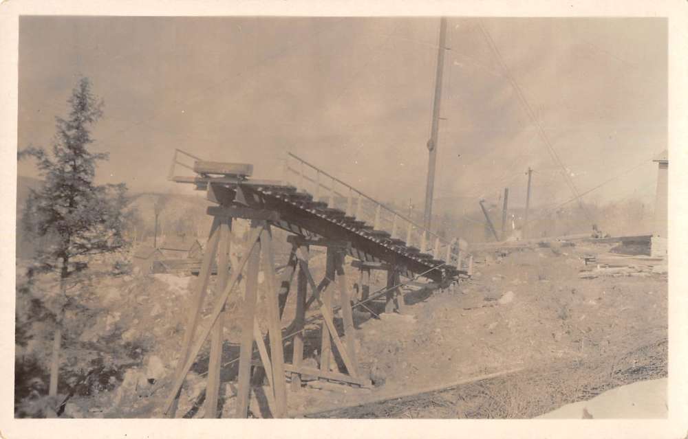 Williamstown Vermont Pirie Quarry Bridge Real Photo Antique Postcard