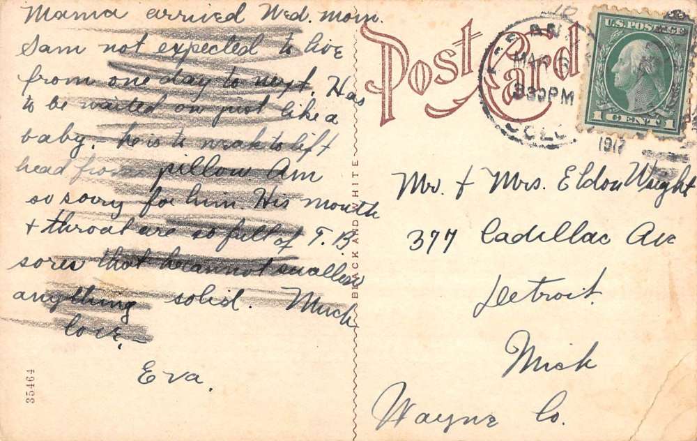 Las Animas Colorado Naval Hospital Officers Quarters Antique Postcard