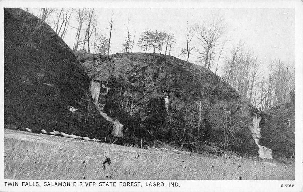 Lagro Indiana Salamonie River State Forest Antique Postcard K77098