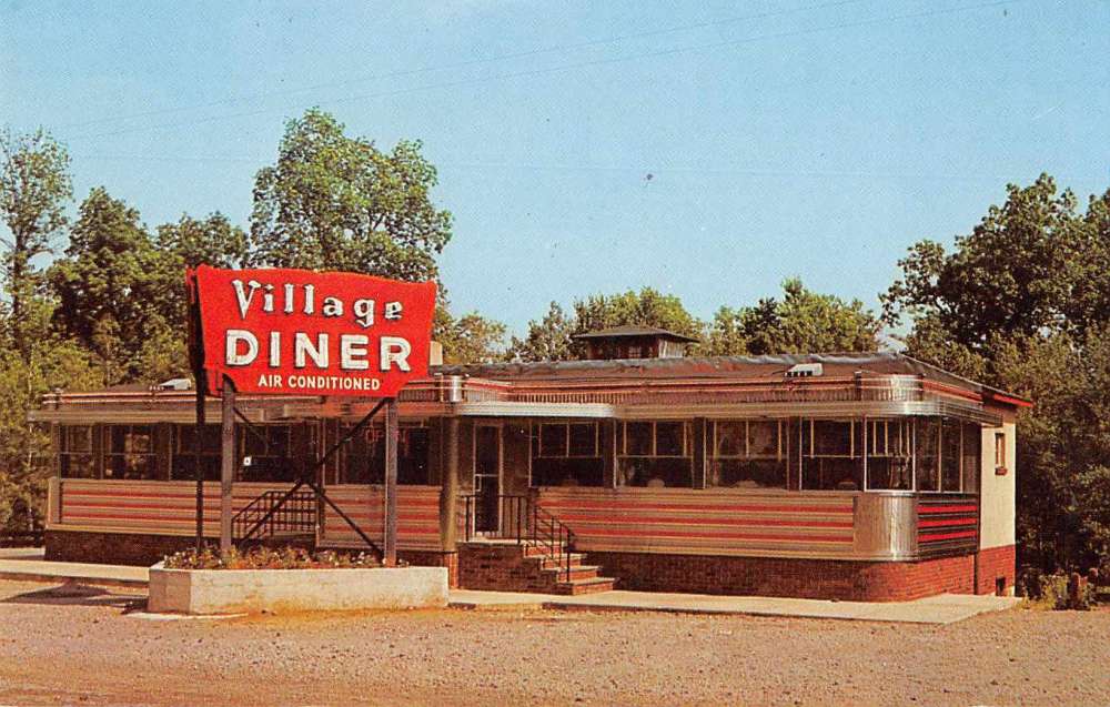 Milford Pennsylvania Village Diner Vintage Postcard J72070