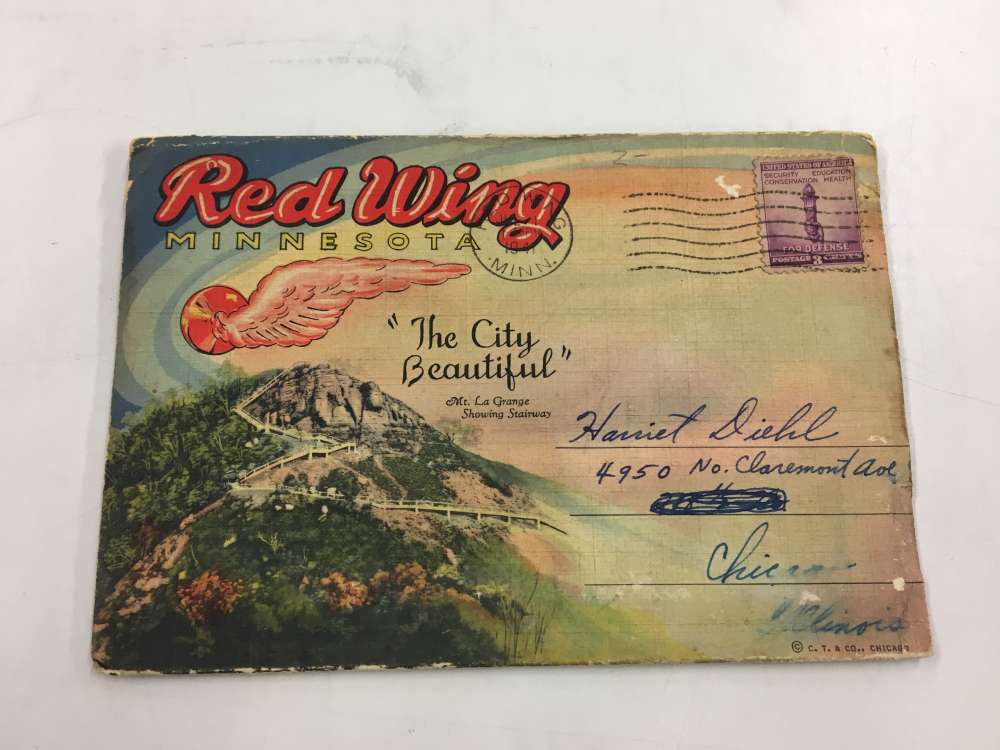 Red Wing Minnesota Historic Bldg Souvenir Folder Antique Postcard