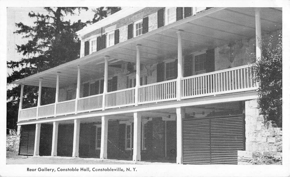 Constableville New York Hall Rear Gallery Antique Postcard K78337
