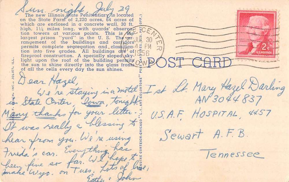 Joliet Illinois State Penitentiary Birdseye View Antique Postcard K78401 - Image 2