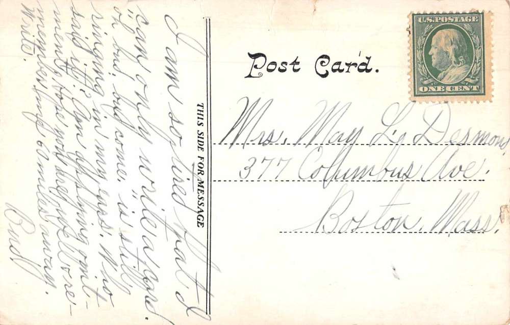 Sagamore Massachusetts horses buggies along Keith Block antique pc Z42045 - Image 2