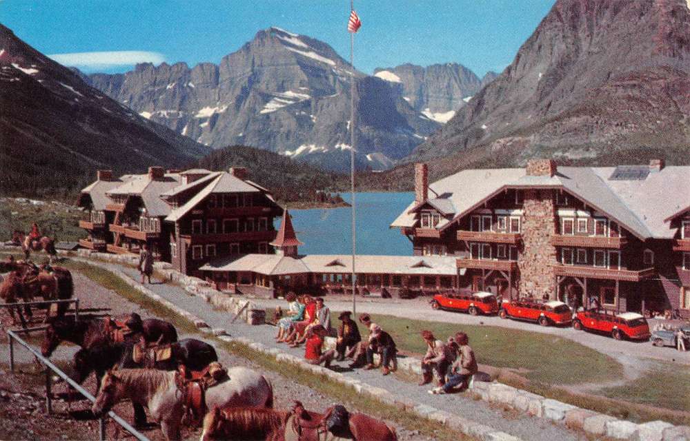 Group Of 10 Glacier Park Montana Lodge Scenic View Vintage Postcards K80702 - Image 5