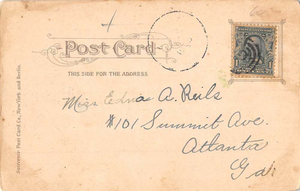 Catskill Mountains New York Green Lake Waterfront Antique Postcard K80720 - Image 2