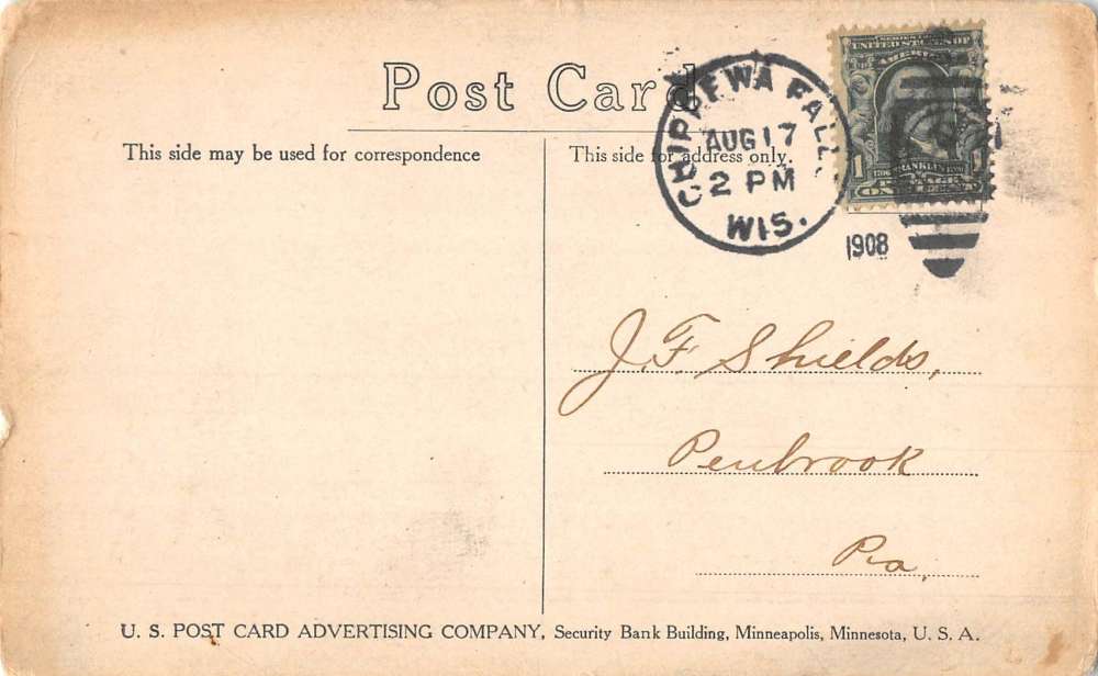Chippewa Falls Wisconsin Scenic Multiview Antique Postcard K80788 - Image 2