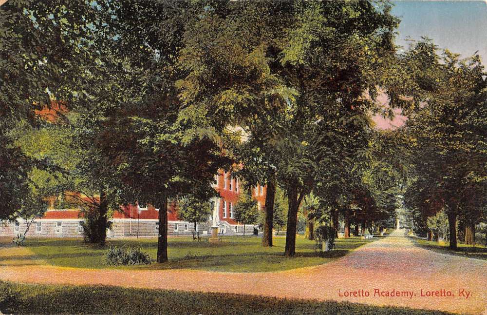 Loretto Kentucky Academy Street View Antique Postcard K80921 Mary L