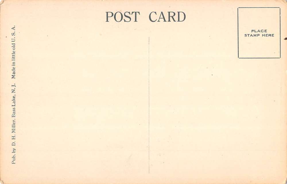 Bass Lake New Jersey Waterfront Multiview Antique Postcard K80963 - Image 2