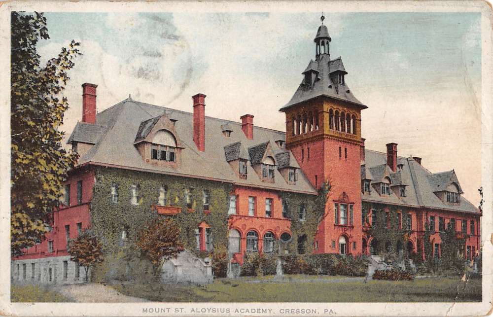 Cresson Pennsylvania Mount St Aloysius Academy Antique Postcard K81040