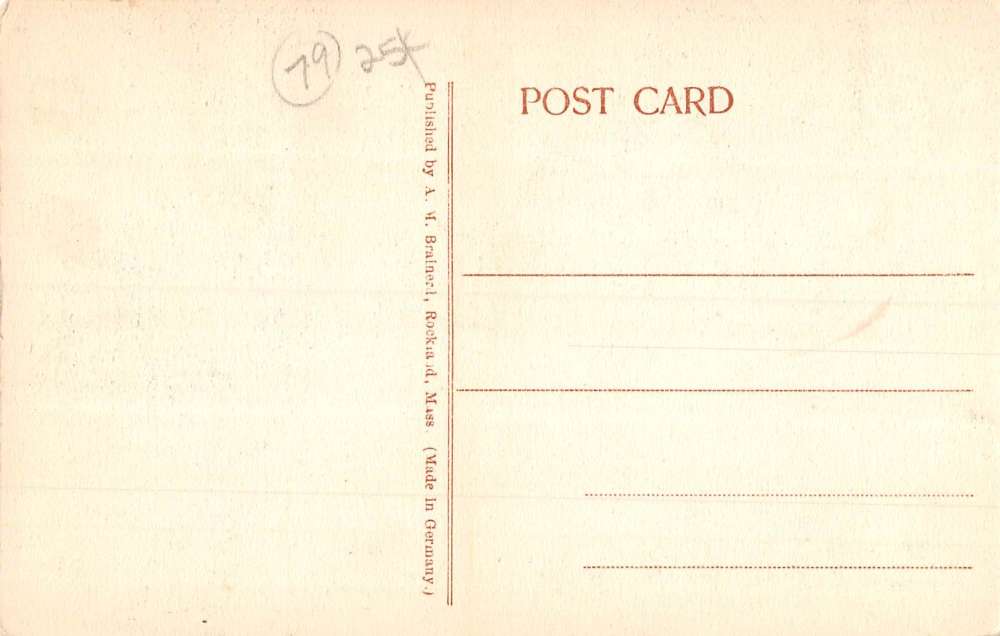 Rockland Massachusetts Cushings Brook Waterfront Antique Postcard K81104 - Image 2