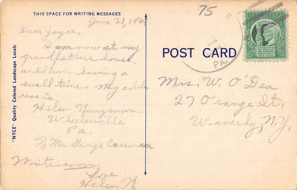 Shunk Pennsylvania Sunset Waterfront Greeting Antique Postcard K81134 - Image 2