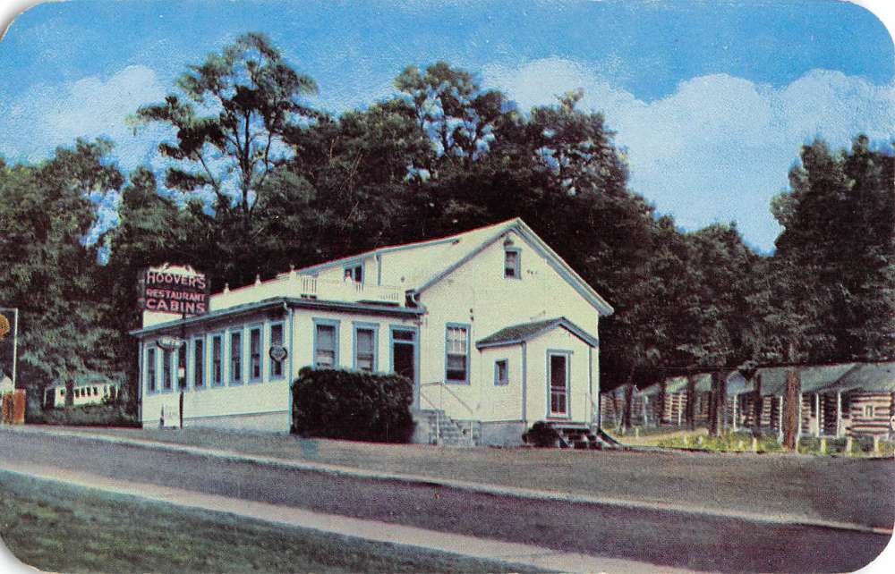 Thurmont Maryland Hoovers Blue Mt Camp Street View Vintage Postcard