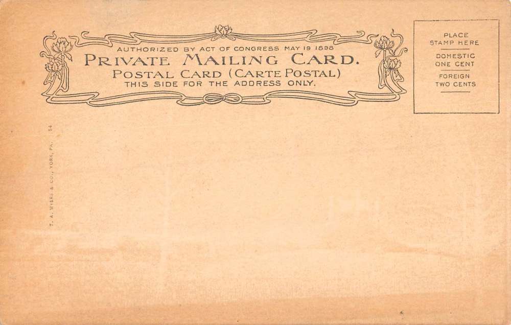 York Pennsylvania Centre Square Market Sheds Antique Postcard K81817 - Image 2