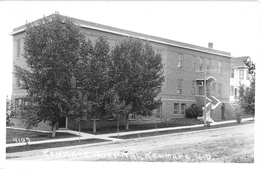 Kenmare North Dakota Hospital Real Photo Antique Postcard K82012 Mary