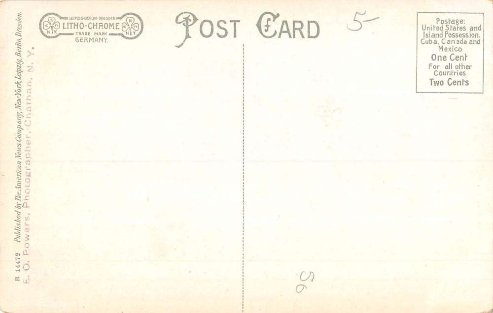 Chatham New York St James RC Church Street View Antique Postcard K82065 - Image 2