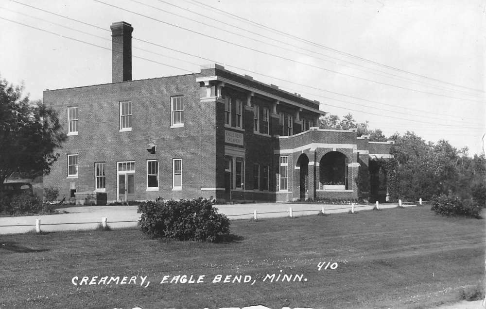 Eagle Bend Minnesota Creamery Real Photo Antique Postcard K82242 Mary