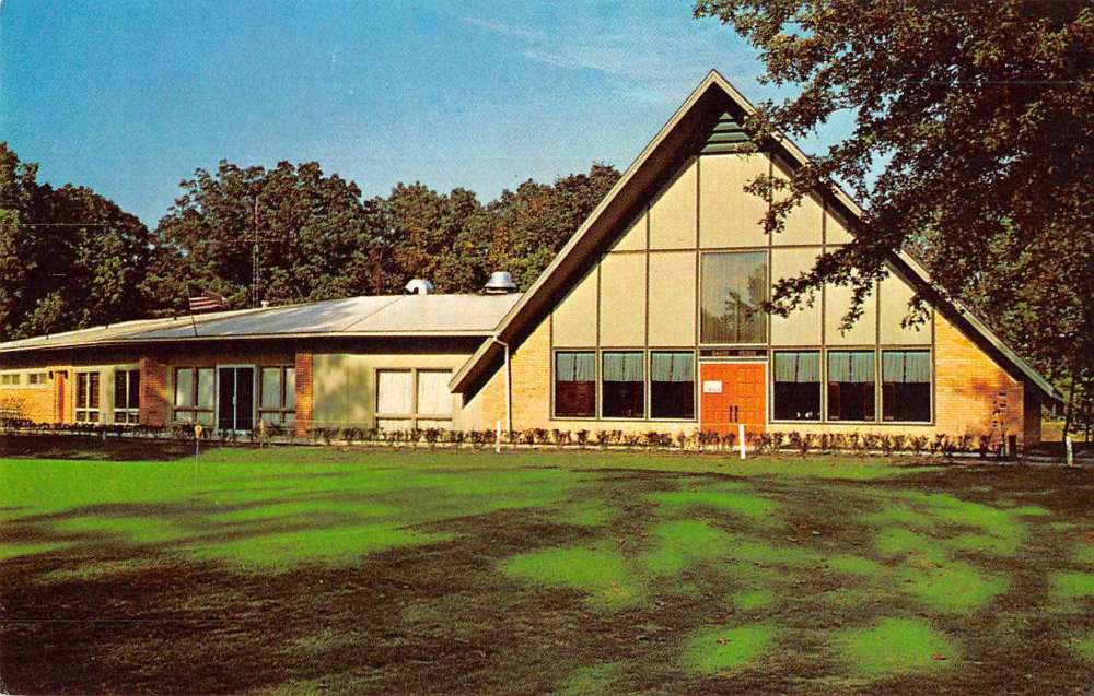 Willisville Illinois Southwestern Lakes Golf Course Vintage Postcard