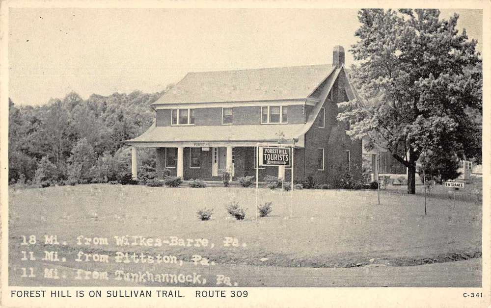 Forest Hill Pennsylvania Sullivan Trail Forest Hill Tourist Courts PC