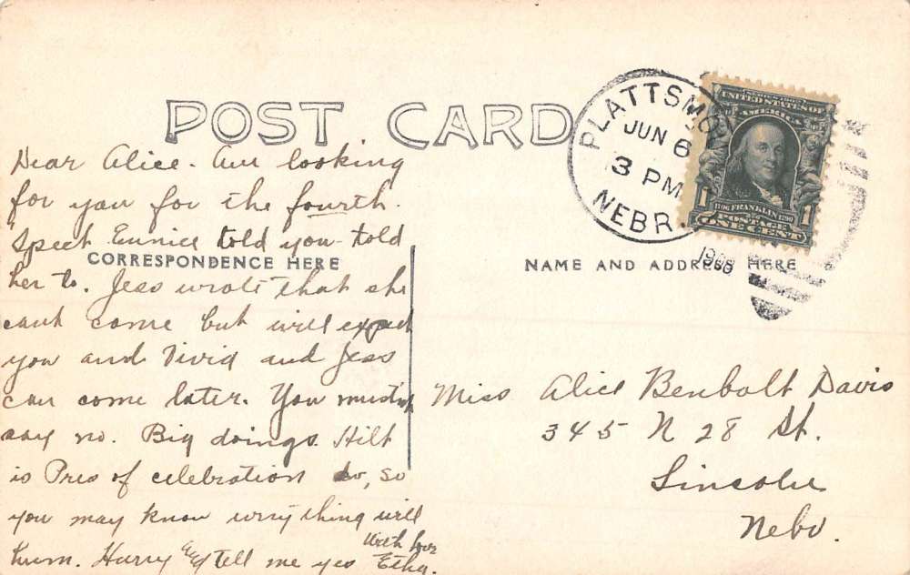 Plattsburg Nebraska Steel Bridge Real Photo Antique Postcard K83154 - Image 2