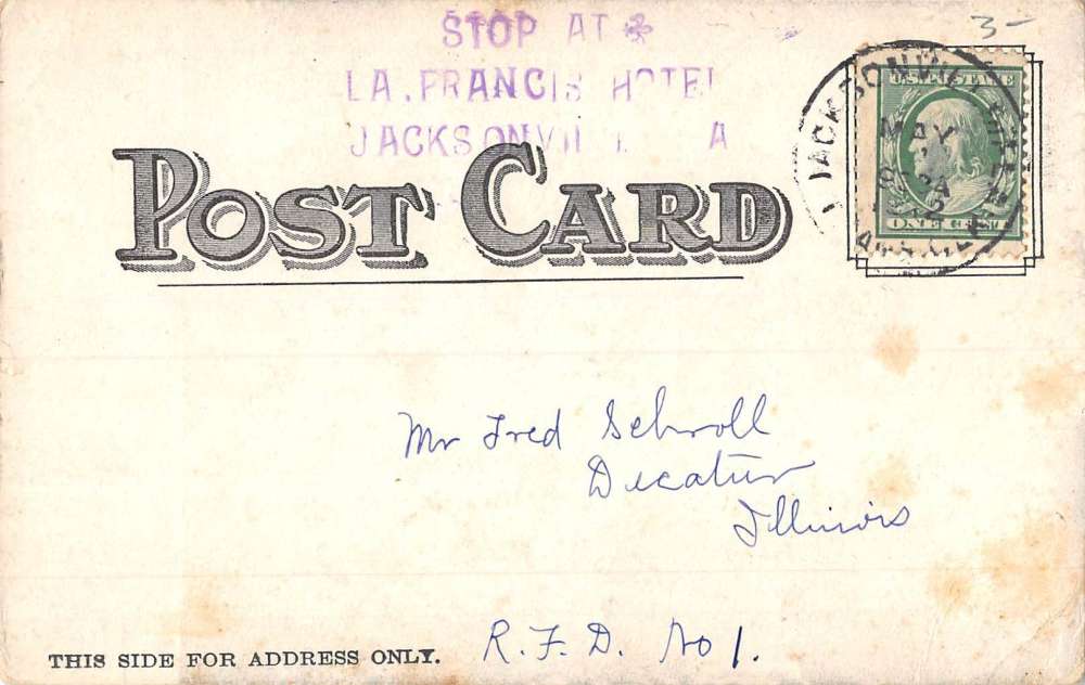 Halifax River Florida Horse Carriage Waterfront Antique Postcard K83182 - Image 2