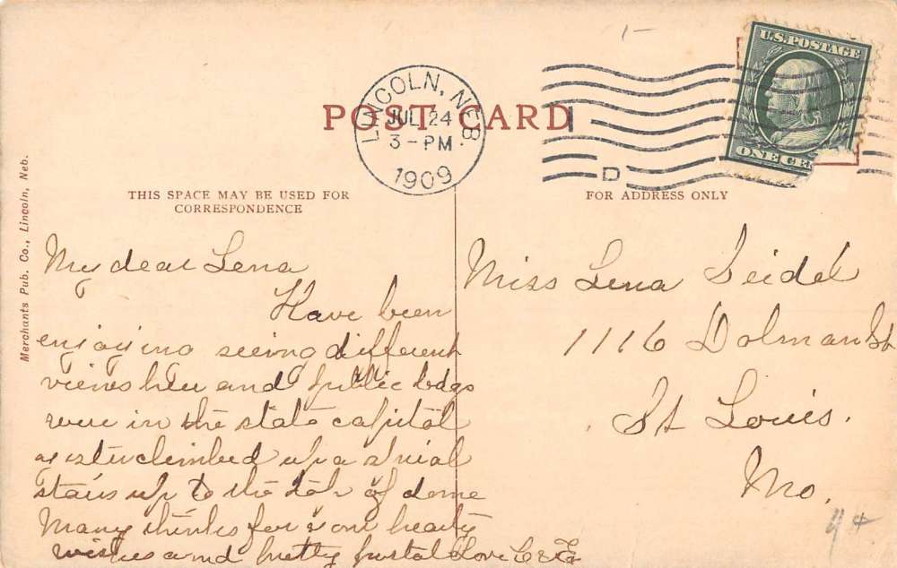 Bethany Nebraska Cotner University Birdseye View Antique Postcard K83307 - Image 2