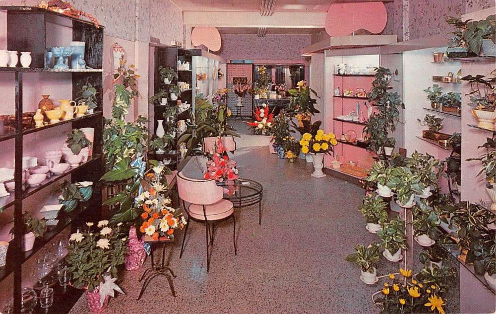 Baltimore Maryland Tudor Flower Shop Interior Vintage