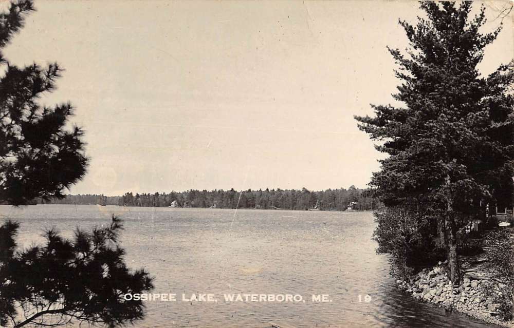 Waterboro Maine Ossipee Lake Real Photo Antique Postcard K83800 Mary