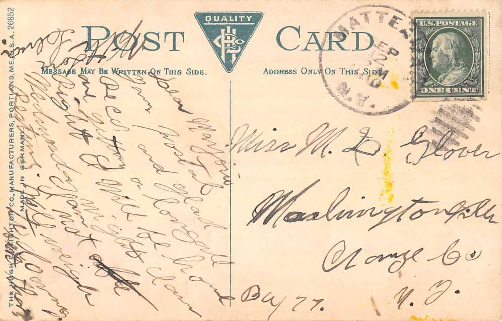 Matteawan New York Fishkill Creek Waterfront Antique Postcard K83863 - Image 2