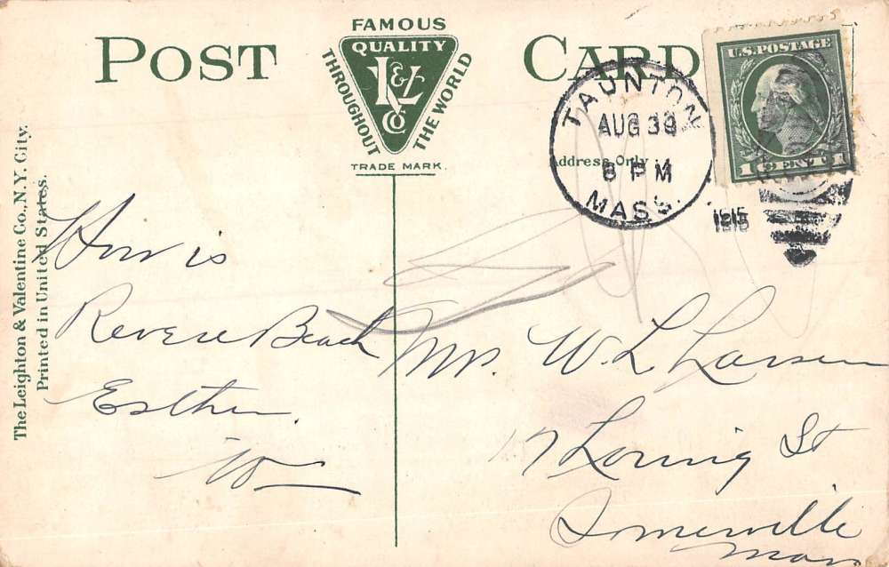 Weir Village Massachusetts Waterfront Looking North Antique Postcard K83871 - Image 2