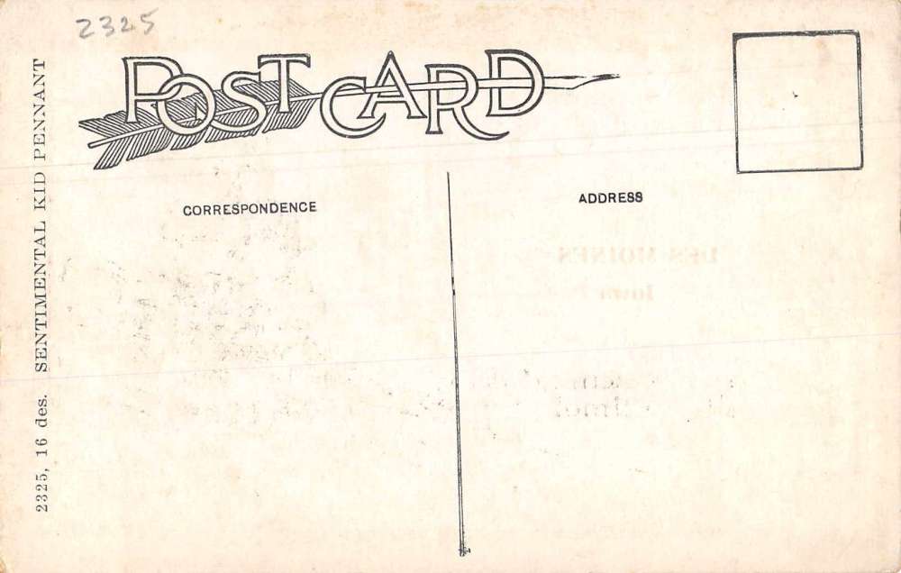 Des Moines Iowa There's Wonderful Scenery boy girl car antique pc Z44335 - Image 2