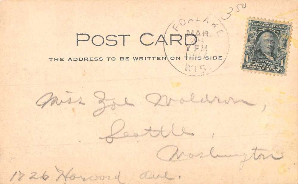 Fox Lake Wisconsin Scenic Waterfront Real Photo Antique Postcard K84519 - Image 2