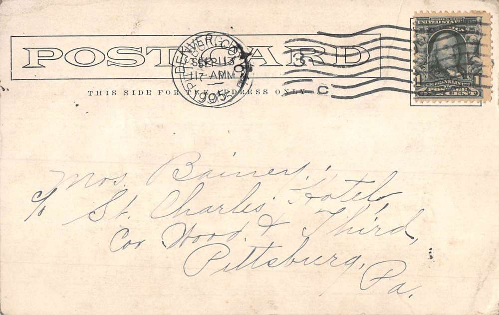 Platte Canon Colorado Birdseye View Of City Antique Postcard K84569 - Image 2