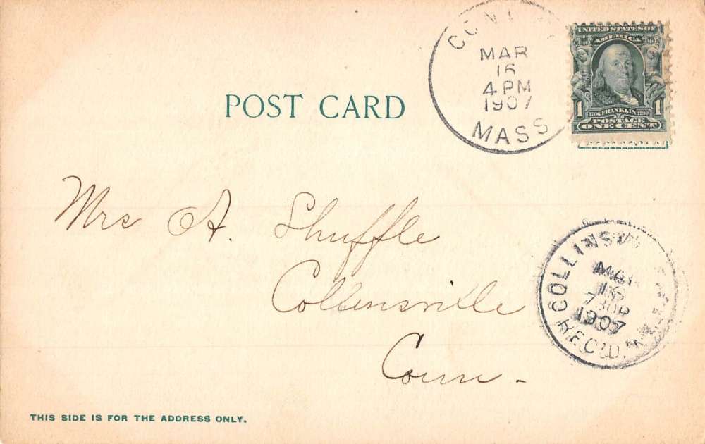 Conway Massachusetts Reeds Water Falls Scenic View Antique Postcard K84791 - Image 2